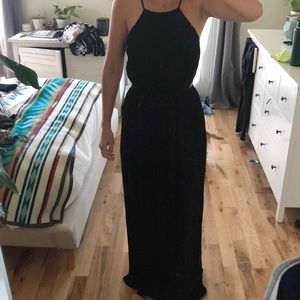 Open back maxi dress